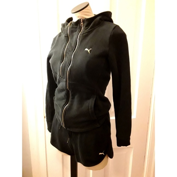 black and gold puma hoodie